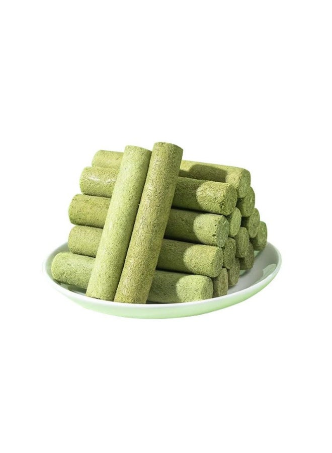 أعواد عشب مجففة بالتجميد للقطط للتحكم في كرات الشعر، وصحة الأسنان، ورائحة أنفاس منعشة - مساعدة طبيعية للهضم للقطط، عبوة من 50 قطعة - Image 1