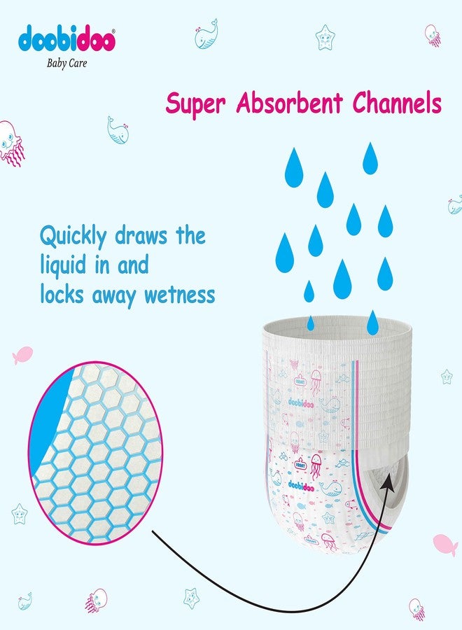 Doobidoo Baby Pants Diapers - M Size | All Round Softness with Bubble Soft Topsheet & Anti-Leak Side Cuffs | High Absorbency for Comfort & Protection (7-12 kg) - Pack of 1 | 56 Count - Image 5