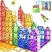 Coodoo Magnetic Tiles Kids Toys STEM Magnet Toy for Toddler Magnetic Blocks Building Preschool Learning Sensory Montessori Toys for 3 Year Old Boys and Girls Safe Creativity Toddler Kids Toy 40PCS - Image 3
