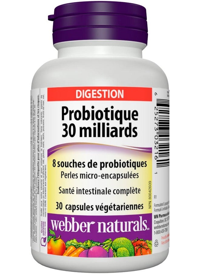 Webber naturals Probiotic 30 Billion 8 Probiotic Strains 30 Capsules  - Image 3