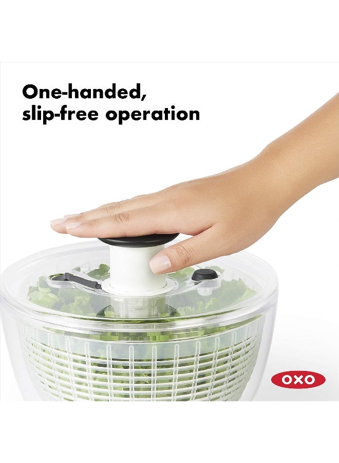 OXO Good Grips صانع السلطة والأعشاب الصغير، غسالة الفواكه وصانع الخس - Image 4