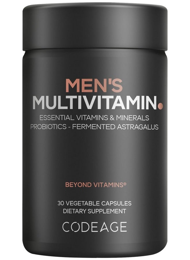Codeage Codeage Men's Multivitamin - Daily Vitamins for Men with Vitamin A, C, D3, E, B12, Magnesium, Zinc, Iron, Chromium, Probiotics, Astragalus & More - 1 Capsule Per Serving - 30 Capsules  - Image 1