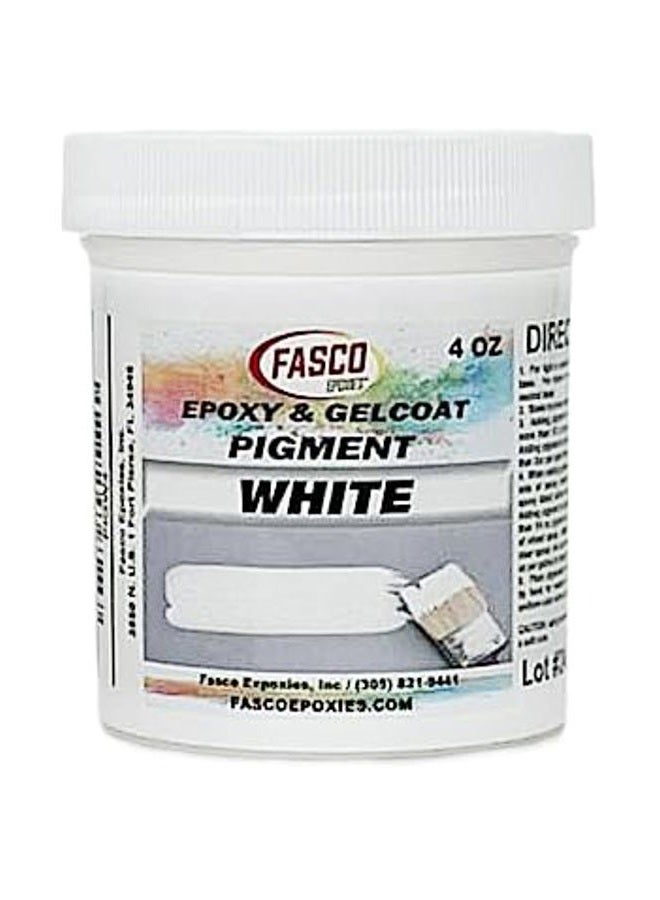 Fasco White Pigment for Epoxy Resin Gelcoat Paint Latex - 4 oz - Image 3