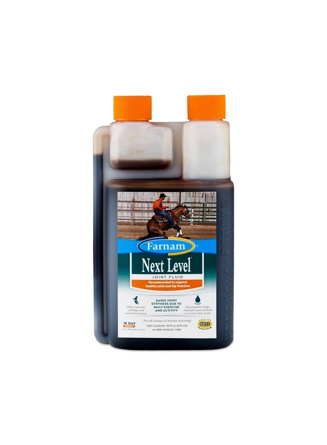 Farnam Next Level Joint Fluid Supplement for horses and dogs, Helps maintain connective tissue to ease joint stiffness due to daily activity, 16 ounces, 16 day supply - Image 1