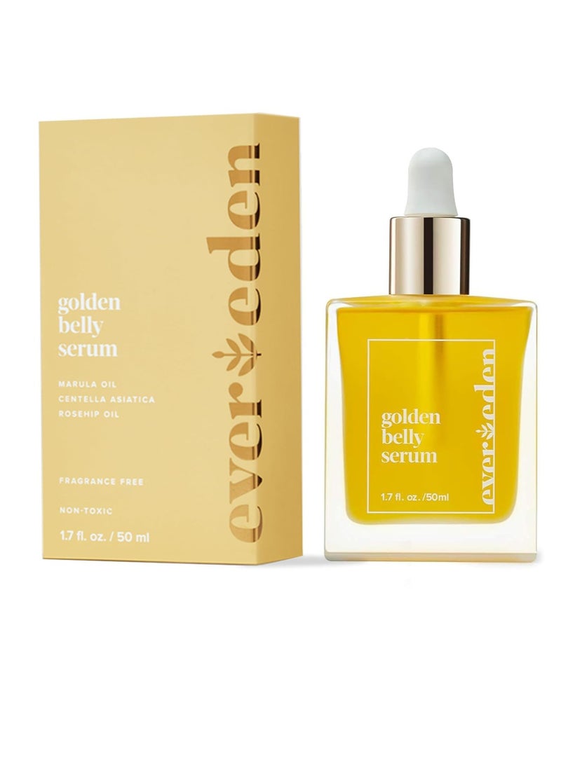 Evereden Evereden Golden Belly Serum, 1.7 fl oz. | Clean & Vegan Women's Belly Oil for Pregnancy and Postpartum | Clean Maternity Skincare | Non-Toxic Stretch Mark Oil  - Image 1