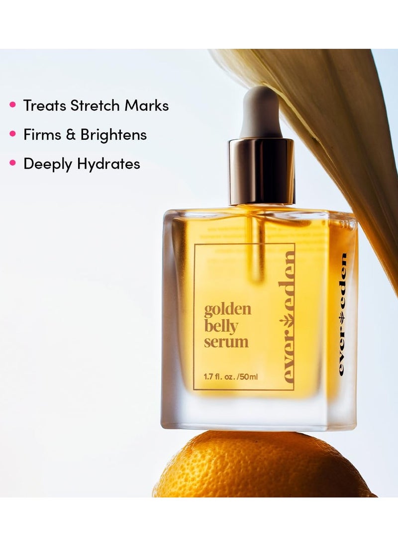 Evereden Evereden Golden Belly Serum, 1.7 fl oz. | Clean & Vegan Women's Belly Oil for Pregnancy and Postpartum | Clean Maternity Skincare | Non-Toxic Stretch Mark Oil  - Image 5