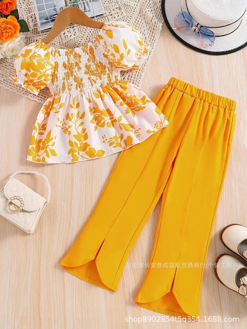 Baby Summer Two-Piece Set With Top And Pants Baby Summer Suit - Image 2