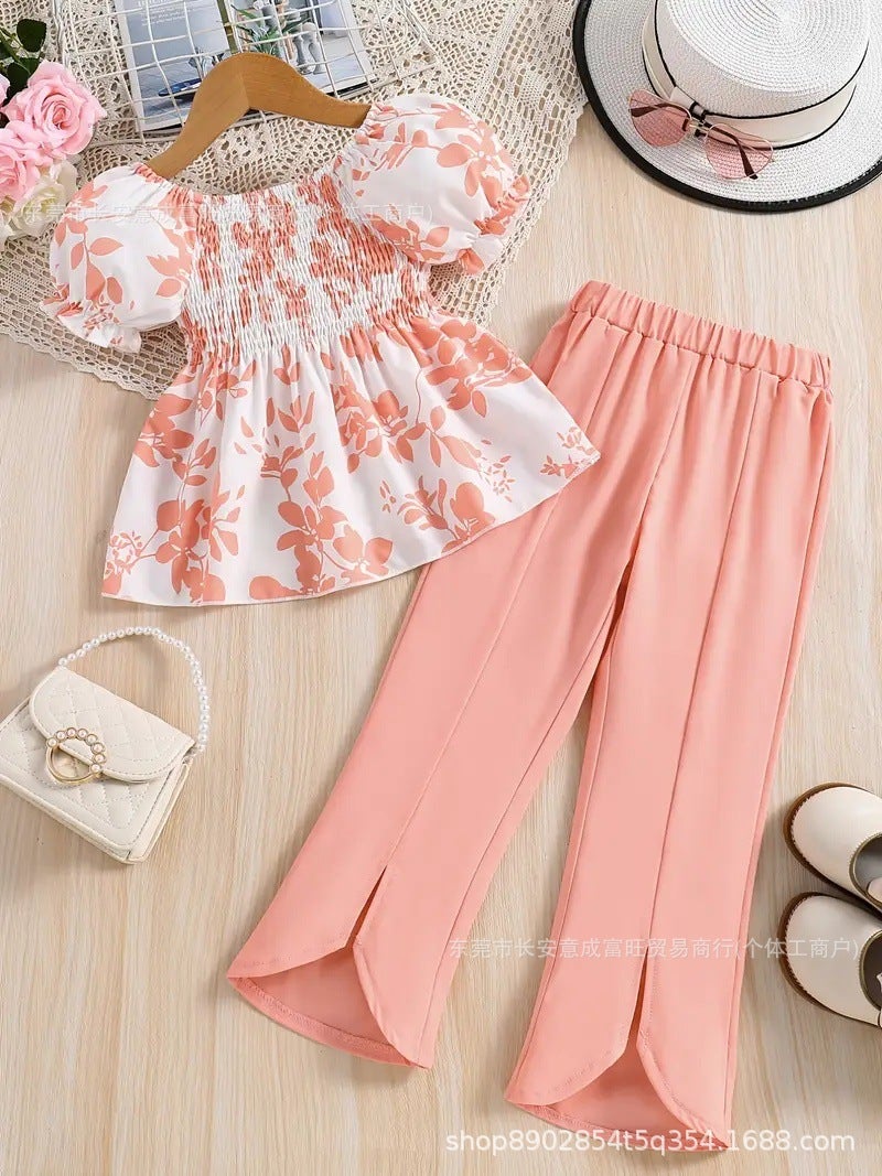 Baby Summer Two-Piece Set With Top And Pants Baby Summer Suit - Image 1