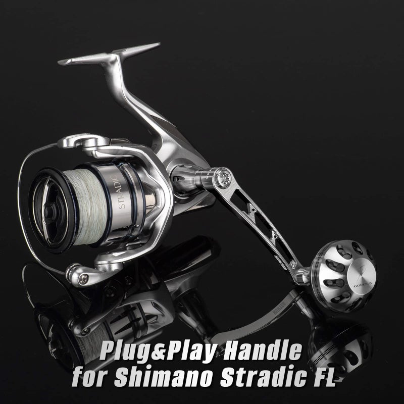 GOMEXUS Power Handle Compatible with Shimano Stradic FL FM Stella Ultegra FB Twin Power FD Spinning Reel(Not for sw) - Image 3