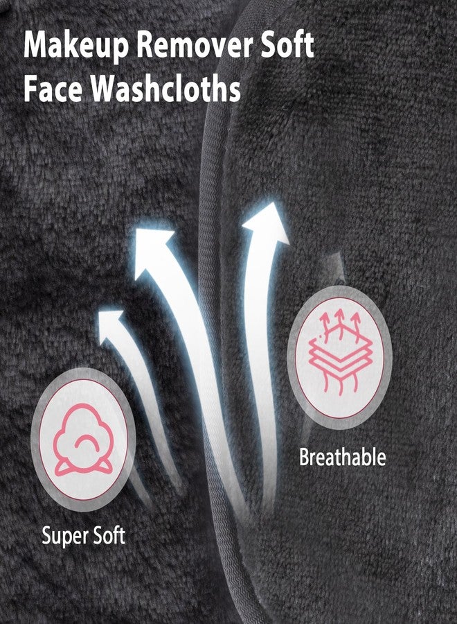Natwag Makeup Remover Cloth, 6" x 6" Make Up Towels Reusable Face Cloth for Washing Face, Makeup Remover Pads Microfiber Face Washcloth with Mesh Bag, Just Water, Eco-friendly, 12 PACK - Image 3