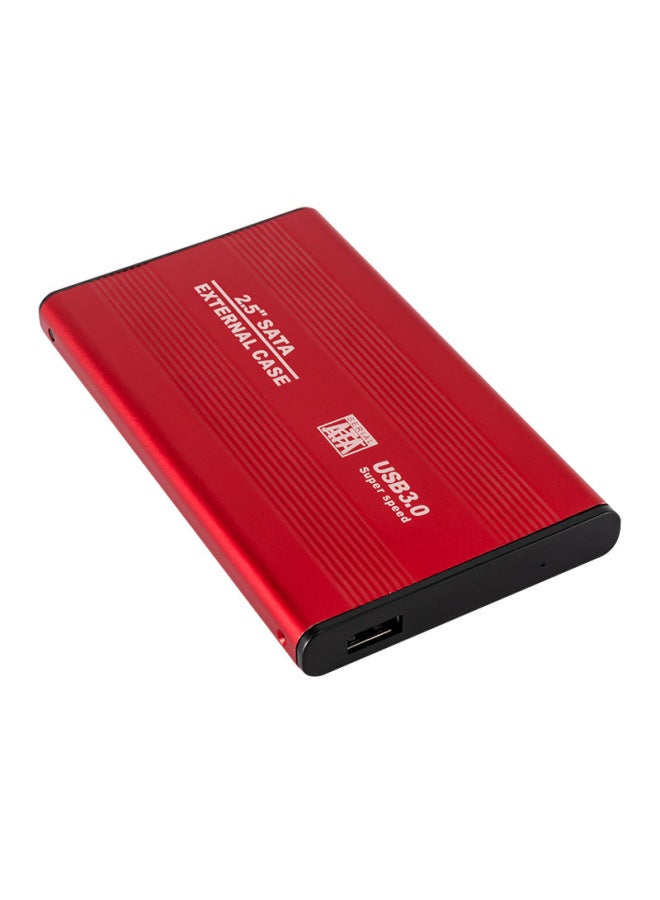 Direct 2.5 Inch USB3.0 To SATA Mobile Hard Disk Box Aluminum Alloy Serial Notebook Hard Disk Box-Color:Red  - Image 1