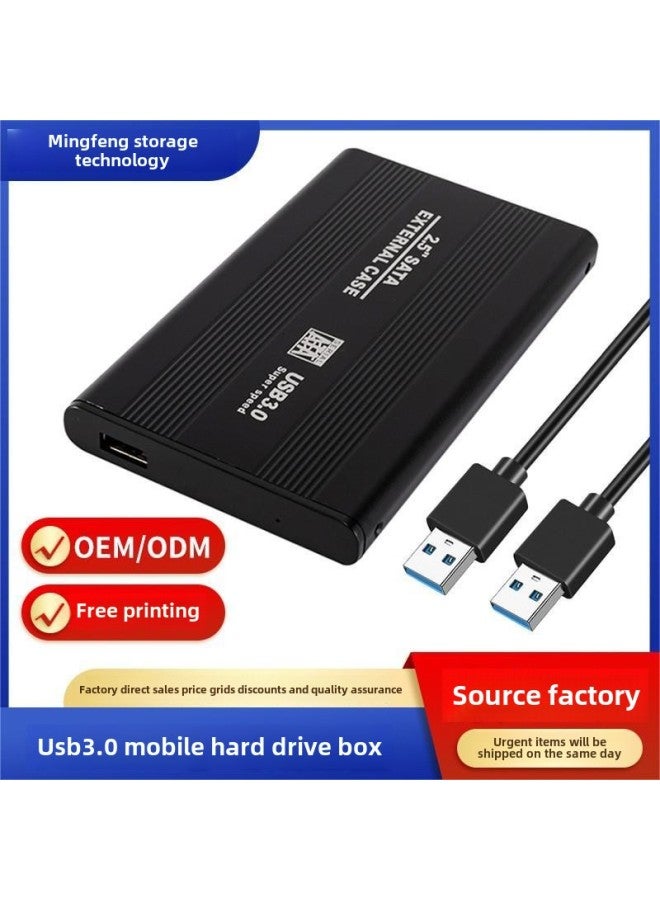 Direct 2.5 Inch USB3.0 To SATA Mobile Hard Disk Box Aluminum Alloy Serial Notebook Hard Disk Box-Color:Red  - Image 2