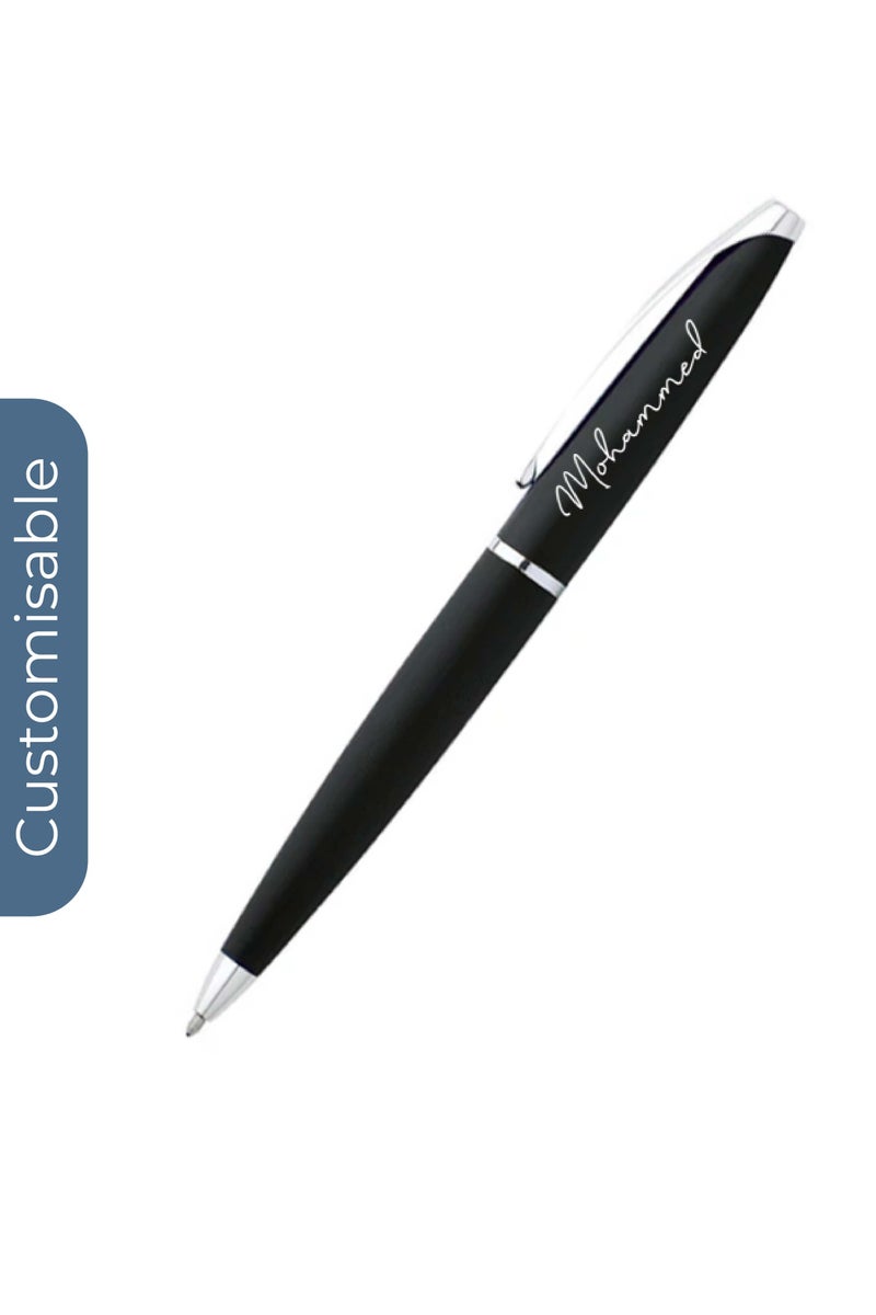 Cross Personalised Cross ATX® Basalt Black with Polished Chrome Appointments Ballpoint Pen - Image 1