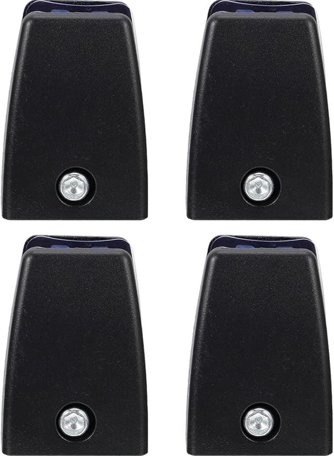 4 Pack Black Desk Divider Clamp Privacy Screen Holder Office Baffle Clip - Image 1