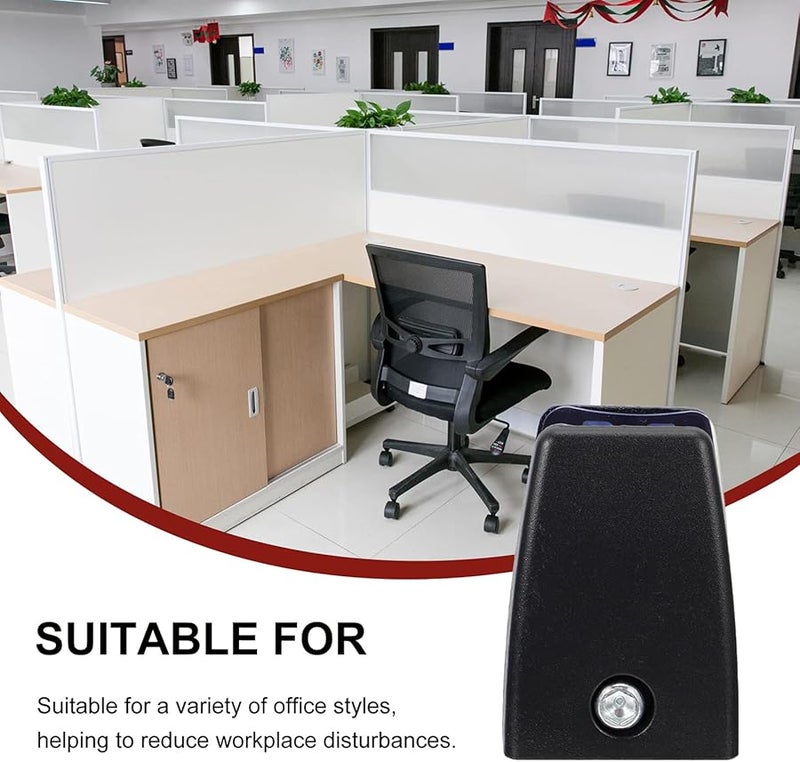 4 Pack Black Desk Divider Clamp Privacy Screen Holder Office Baffle Clip - Image 5