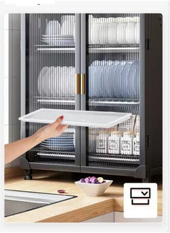 NKX 3-Tier Stackable Kitchen Organizer Cabinet with Doors  - Image 4
