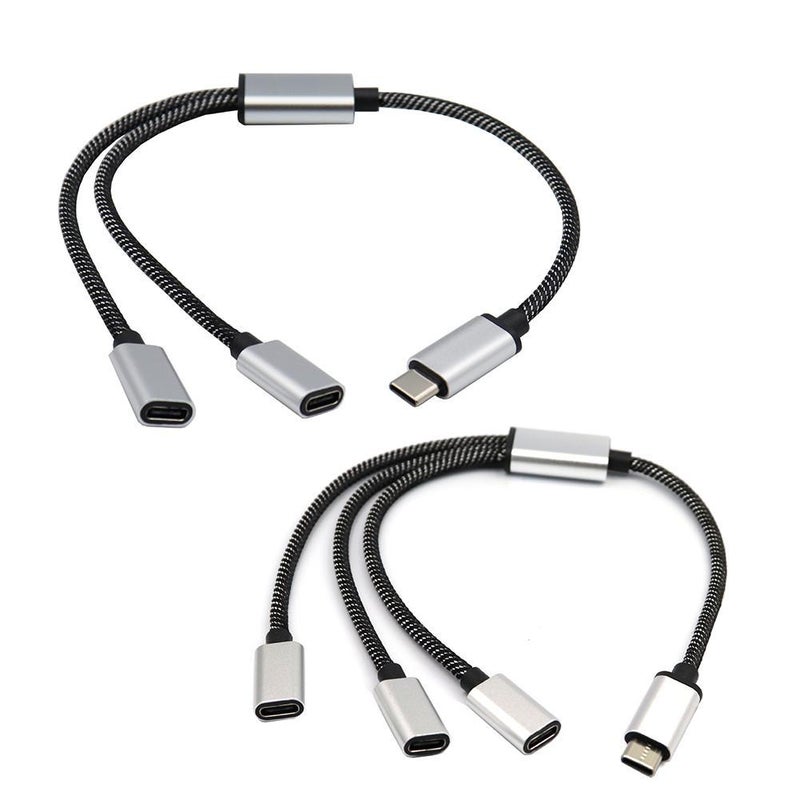Mobile phone/tablet Type-C hub, 3-port Type-C splitter with 1-to-2 interface. - Image 5
