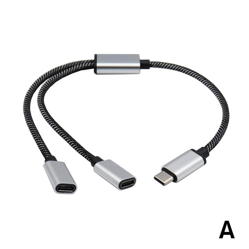 Mobile phone/tablet Type-C hub, 3-port Type-C splitter with 1-to-2 interface. - Image 4