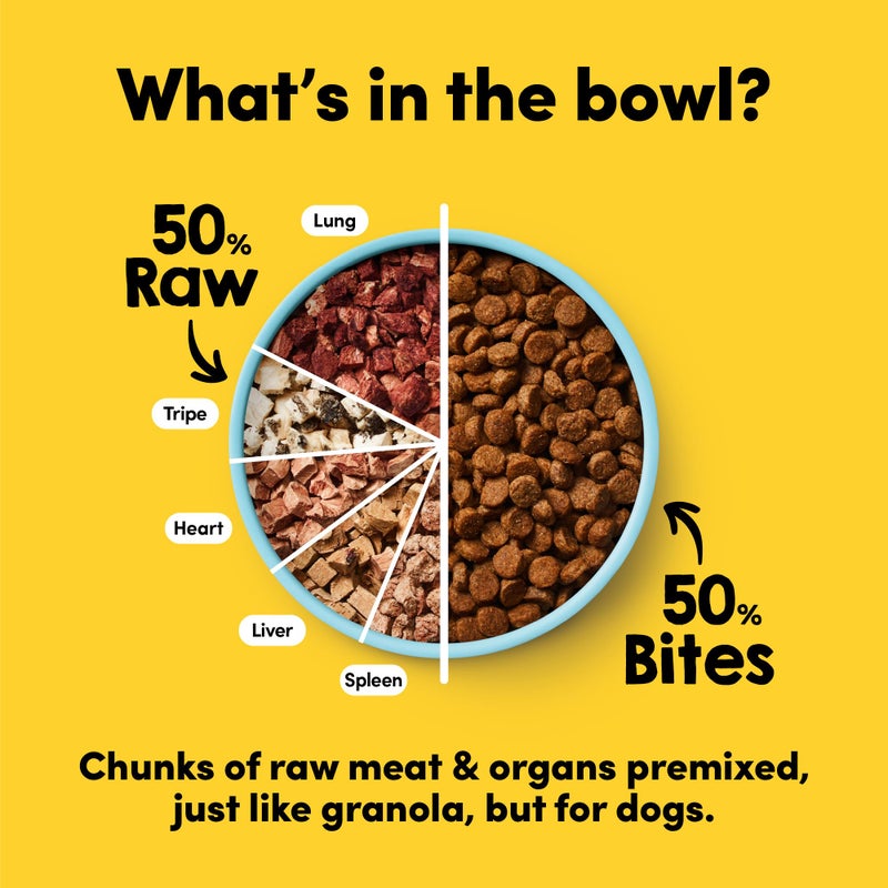 Animals Like Us Raw Freeze Dried Dog Food RawMix50 Premium Grass-Fed Beef Recipe, Protein Rich, Includes Kibble, Non-GMO, No Wheat or Corn, 12 oz - Image 2
