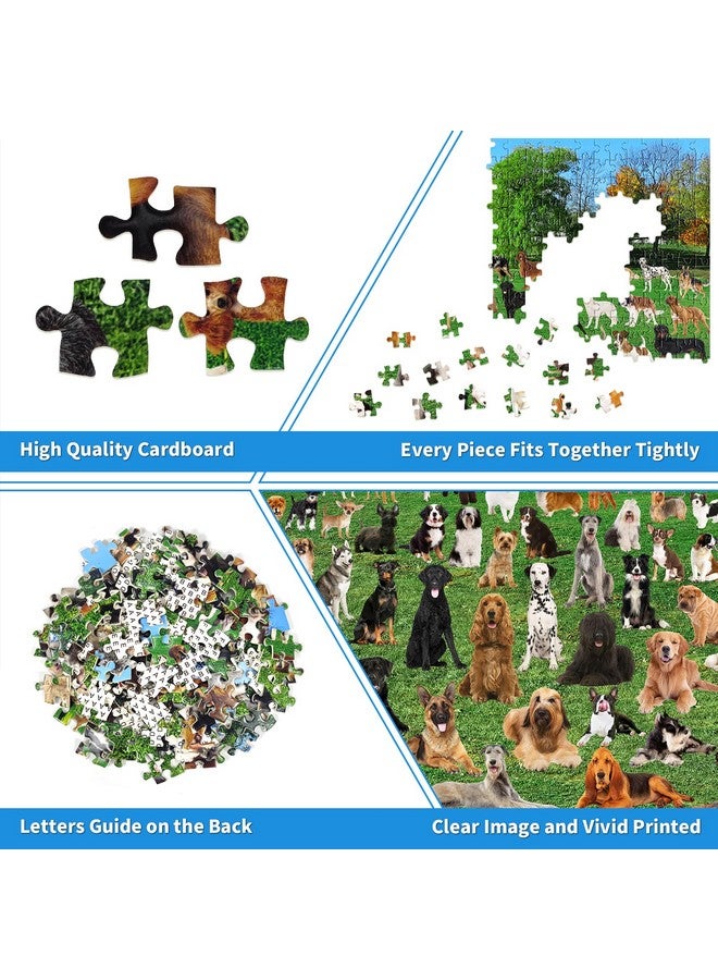 CHengQiSM 1000 Piece Puzzle For Adults 101 Lawn Puppies Puzzles For Adults 1000 Pieces Dogs Park Jigsaw Puzzles 1000 Pieces For Adults 101 Puppy Group Photo Puzzle 1000 Pieces, 1000 Piece Puzzle Dog 1000 Puzzle - Image 2
