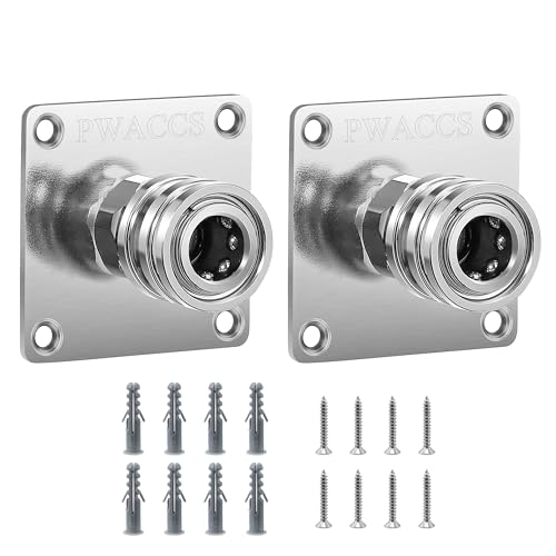 PWACCS Pressure Washer Foam Cannon Holder, 1/4" Quick Connect Automatic Foam Cannon Mount, Stainless Steel Pressure Washer Nozzle Tip Holder, Pressure Washer Accessories Storage Rack 2 Pack - Image 1