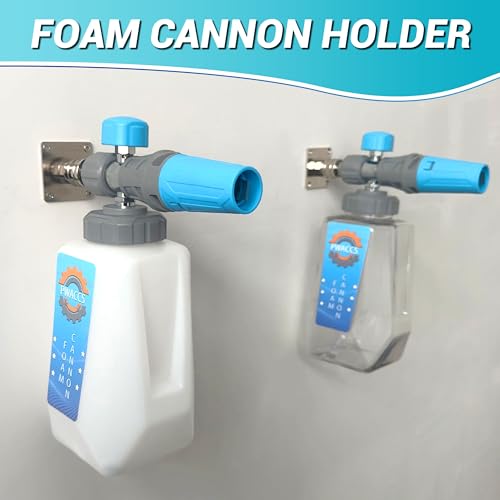 PWACCS Pressure Washer Foam Cannon Holder, 1/4" Quick Connect Automatic Foam Cannon Mount, Stainless Steel Pressure Washer Nozzle Tip Holder, Pressure Washer Accessories Storage Rack 2 Pack - Image 4