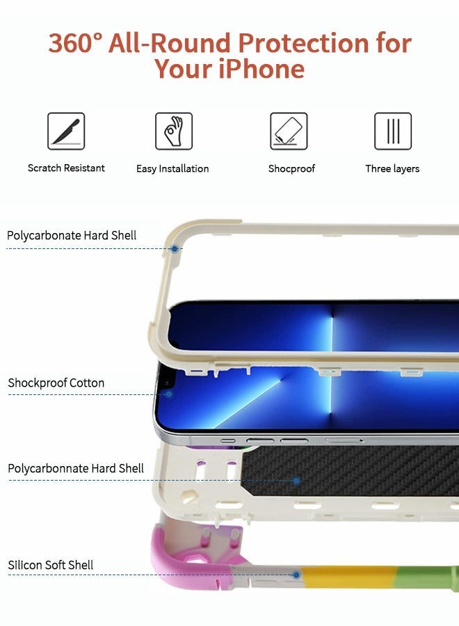 GROIC Compatible IPhone14 Case 6.1 Inch, Ring Stand Phone Case, Heavy Duty  Shockproof Shell, Cover with Magnetic Car Mount for iPhone 14 - Image 2