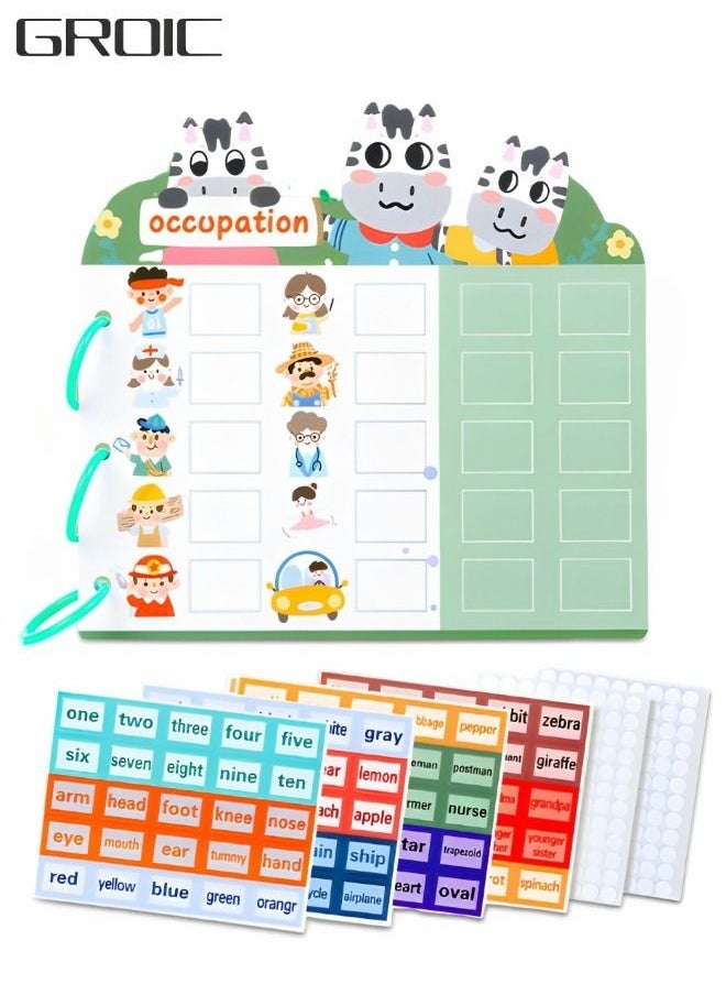 GROIC Quiet Book for Toddlers,Busy Toddler Preschool Learning Activities,Montessori Interactive Felt Toddlers,Educational Toy,Autism Sensory toy  - Image 1