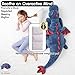 ARELUX Giant Weighted Winged Dragon Plush Toy 354 5lbs Soft Stuffed Animal for Comfort Pterosaur Plushie Fuzzy Dinosaur Pillow Plushies Cuddly Removable and Washable Blue - Image 4