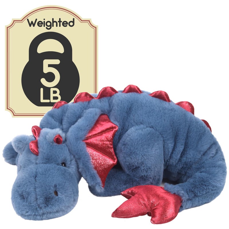 ARELUX Giant Weighted Winged Dragon Plush Toy 354 5lbs Soft Stuffed Animal for Comfort Pterosaur Plushie Fuzzy Dinosaur Pillow Plushies Cuddly Removable and Washable Blue - Image 3