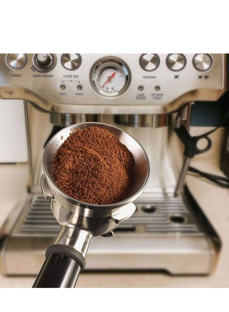 SYOSI Espresso Dosing Funnel, Stainless Steel Coffee Ring Compatible with 54mm Breville Portafilter Intelligent for Brewing Bowl Powder - Image 3