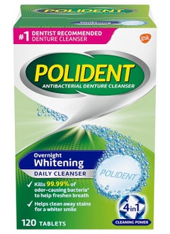Polident Polident Overnight Whitening Denture Cleanser Tablets - 120 Count  - Image 1
