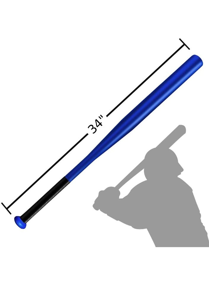 Bat 34 Inch-Aluminum Baseball Bat For Baseball Training & Softball, Blue - Image 2