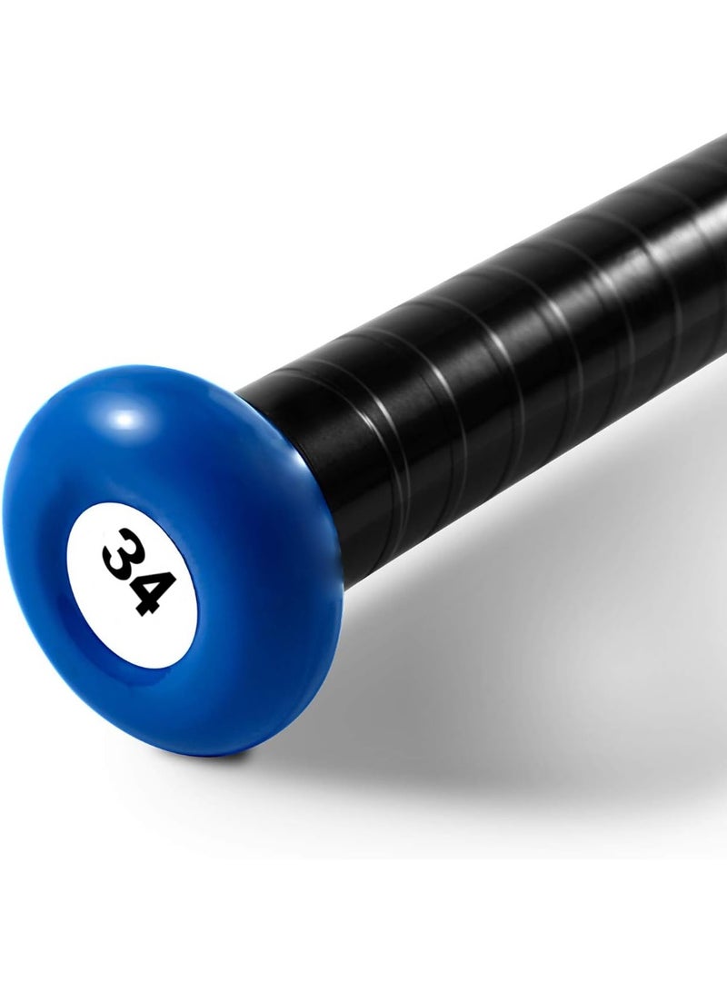 Bat 34 Inch-Aluminum Baseball Bat For Baseball Training & Softball, Blue - Image 4