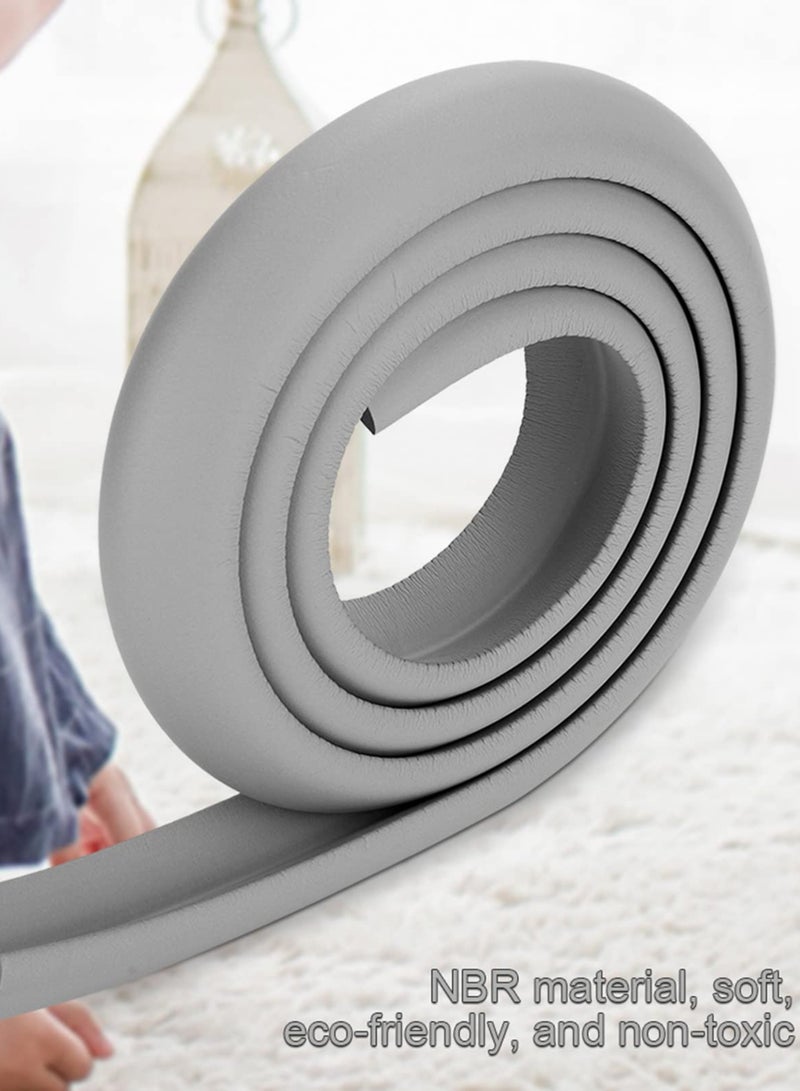 Edge protection L-shaped foam pad extra thick sponge table edge pad corner pad corner anti-collision baby and child shockproof protection strip 2 meters grey - Image 3
