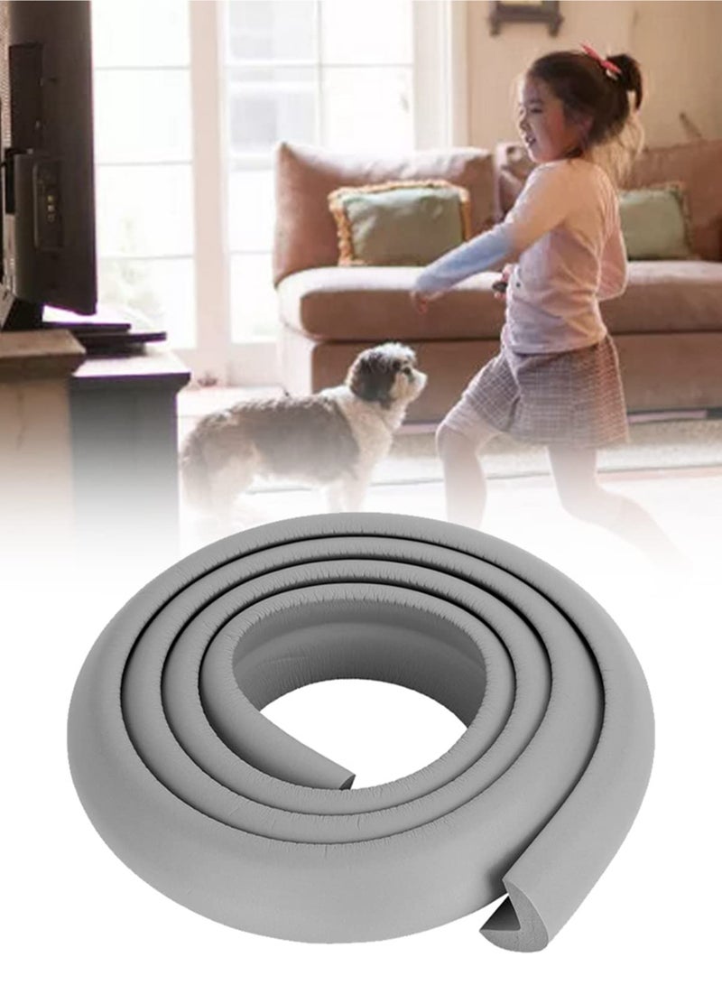 Edge protection L-shaped foam pad extra thick sponge table edge pad corner pad corner anti-collision baby and child shockproof protection strip 2 meters grey - Image 4