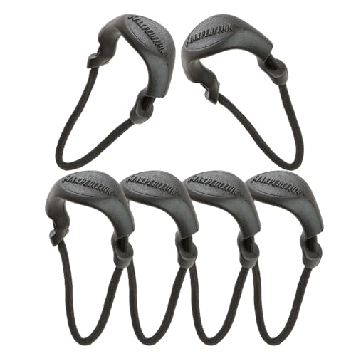 MAXPEDITION Positive Grip Zipper Pulls (Large, Black) Pack of 6, Zipper Pull Replacement for Tactical Backpack, EDC Pouch, Bug Out Bag & Luggage, Sling Pull Tab, PZLBLK - Image 1