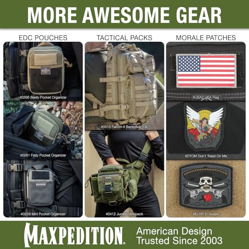 MAXPEDITION Positive Grip Zipper Pulls (Large, Black) Pack of 6, Zipper Pull Replacement for Tactical Backpack, EDC Pouch, Bug Out Bag & Luggage, Sling Pull Tab, PZLBLK - Image 5