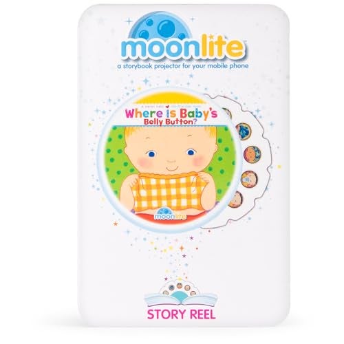 Moonlite Storybook Reels for Flashlight Projector, Kids Toddler | Where is Baby’s Belly Button | Single Reel Pack Story for 12 Months and Up - Image 4