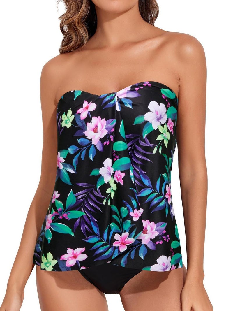 Two-Wear 2025 Ladies Bikini Split Suit Briefs Plus Size Swimsuit Printed - Image 4