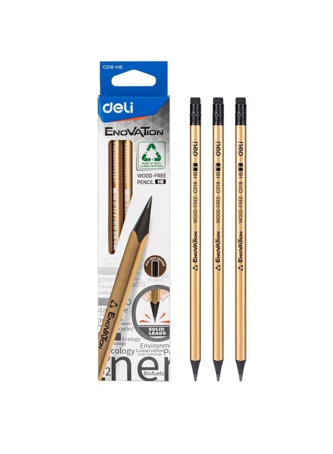 Deli 12 قطعة من أقلام الرصاص إنوفايشن HB - Image 1
