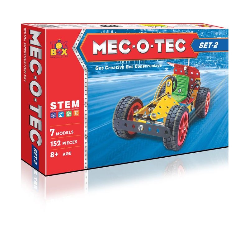 TOYZTREND Toysbox MEC - O - Tec Set 2 Metal Construction Toy, Building Blocks, Educational Toys for 6+ yrs Boys and Girls, Multicolor - Image 1