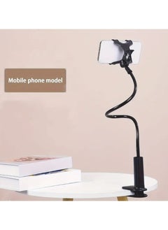 NIBEMINENT 1pc Cell Phone Clip On Stand Holder - With Grip Flexible Long Arm Lazy Bracket Mount Clamp For IPhone 15 Pro Max, 12 13 14  - Image 2