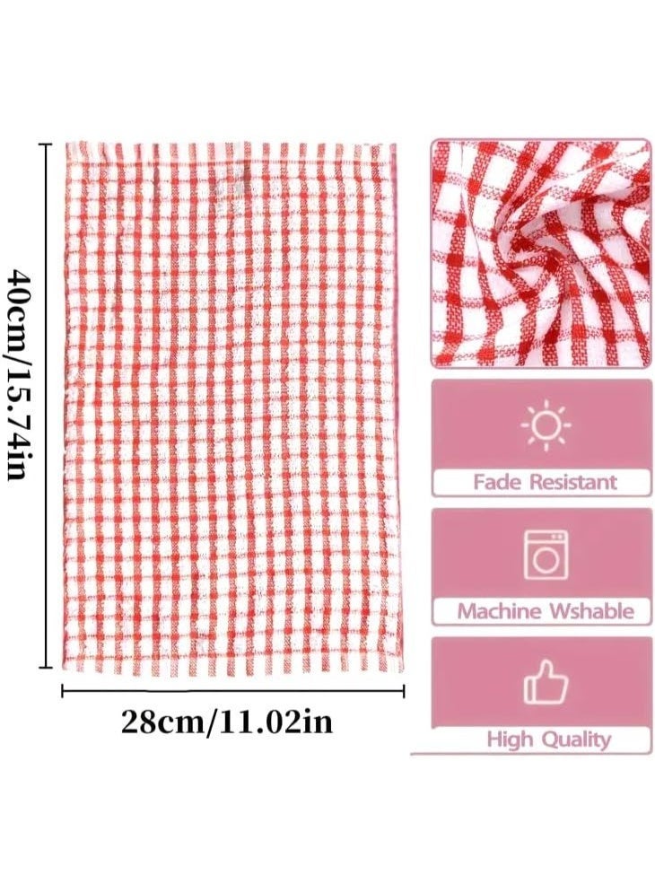 م اكس م مناشف تنظيف أطباق المطبخ، قطن 100%، 40×25 سم، عبوة من 5 قطع، مناشف متعددة الأغراض قابلة لإعادة الاستخدام (عبوة من 5 قطع) - Image 4