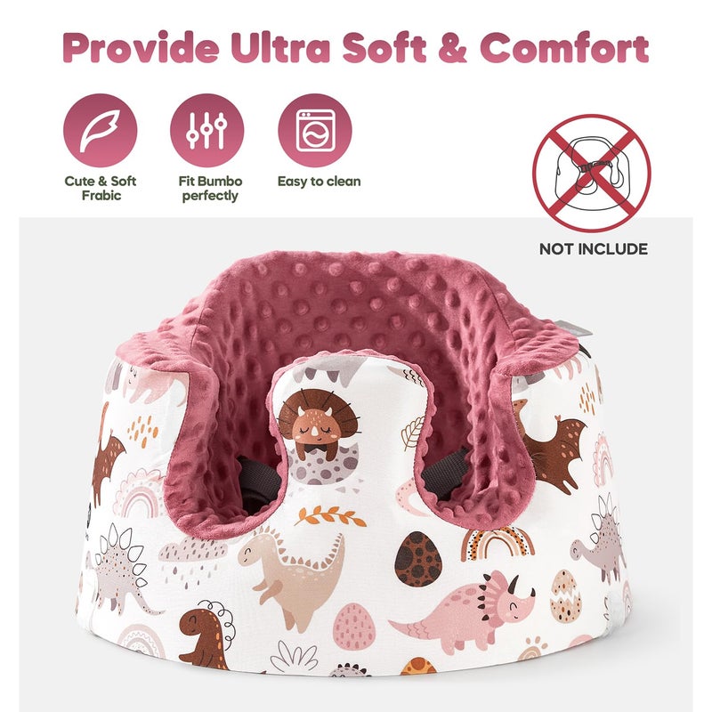 mamatepe Seat Cover Compatible with Bumbo and Nuby Seat, Booster Seats Accessories, Soft Breathable Cover for Baby Girl Boy, Cover Only - Image 2