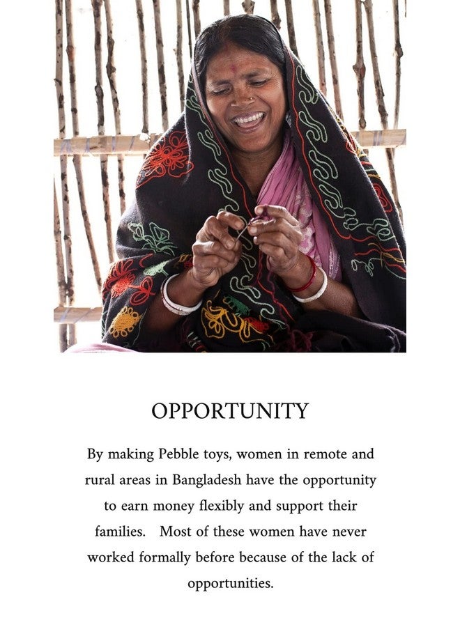 Pebble Fair Trade Handmade Crochet Cotton Snail Rattle - Cream - Image 5