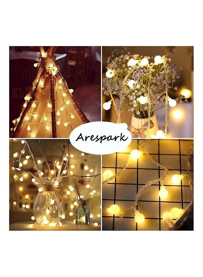 Loquat 40 LED Battery Operated Garland Ball Led String Lights Yellow 6meter - Image 4