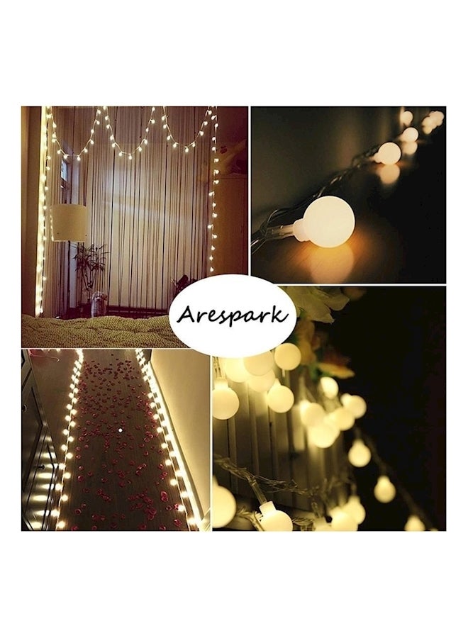 Loquat 40 LED Battery Operated Garland Ball Led String Lights Yellow 6meter - Image 2