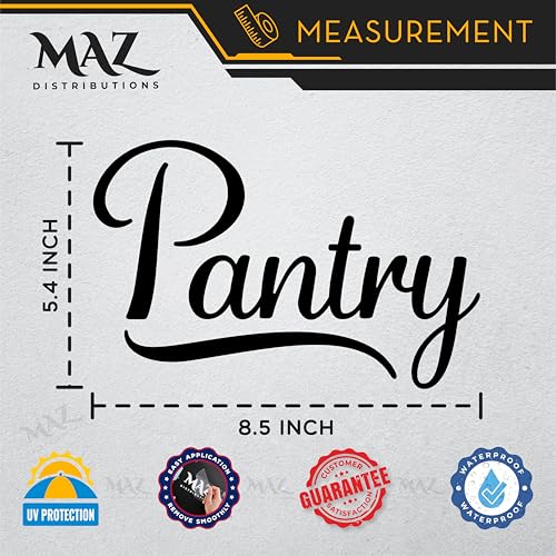 MAZ DISTRIBUTIONS – Pantry Sticker – Vinyl Decal for Refrigerators – Removable Waterproof Sticker for Store Door – Useable Indoor and Outdoor – Easy use for Office and Canteen – MAZ – 321 - Image 5
