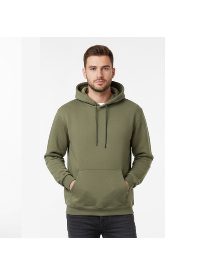 Caesar Men's Plain Milton Winter Oversized Hoodie - Image 1